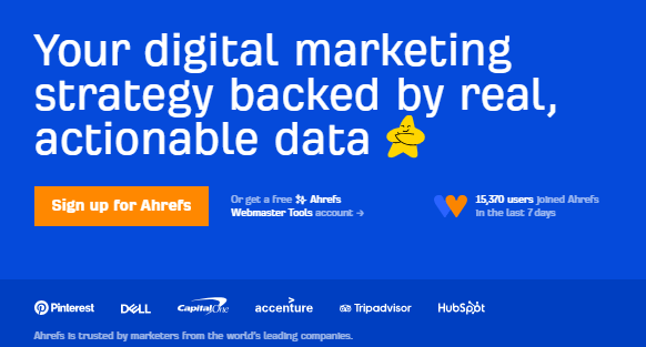 Ahrefs is the best for keyword research