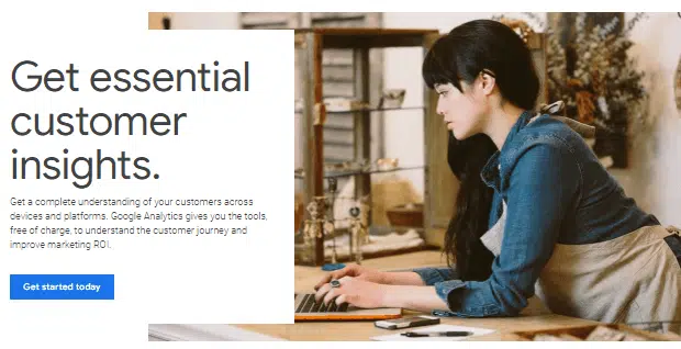 Google Analytics is one of the best SEO tools for small businesses