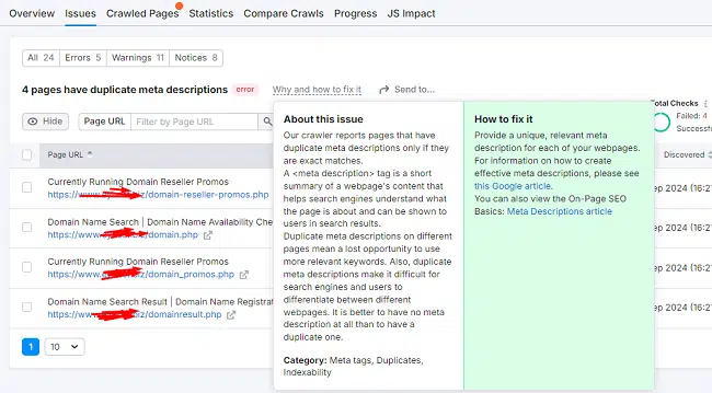 Finding Duplicate Meta Titles