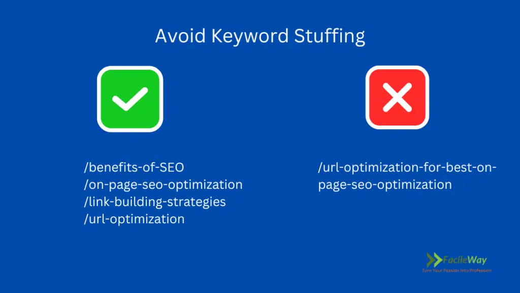 Avoid Keyword Stuffing