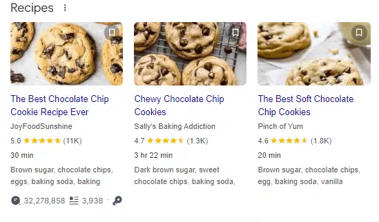 Schema Markup SEO Optimized content in SERPs