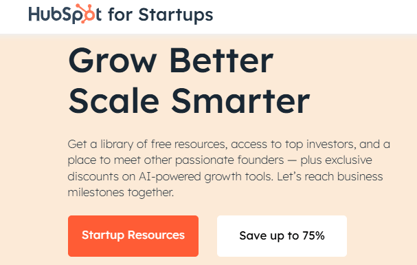 HubSpot for Startups