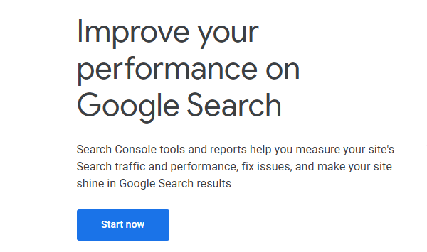 Google Search Console image showing how it helps to measure website traffic and performance and help to fix issues