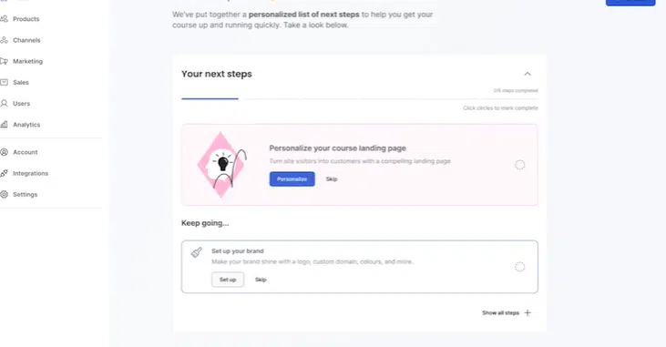 The creator of a thoughtful course 