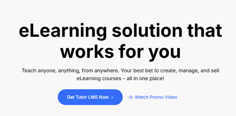 Tutor LMS is one of the best free online course platforms for beginners