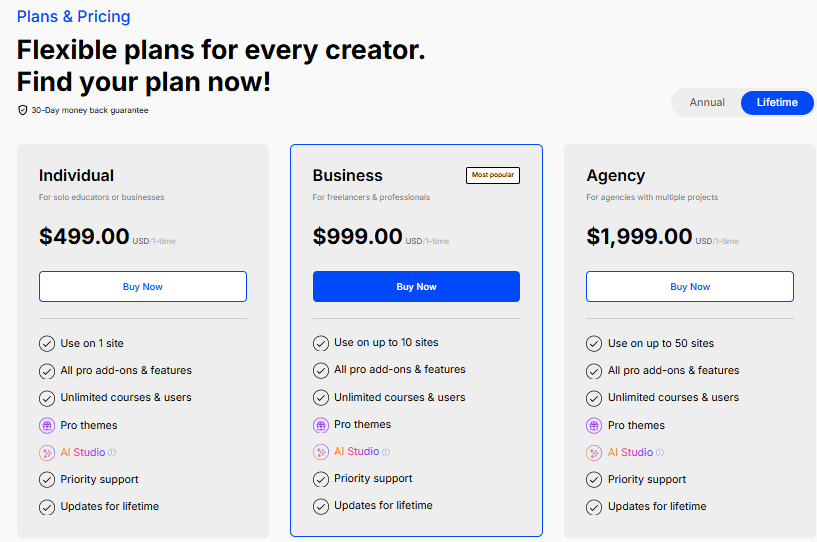 Tutor LMS Pricing