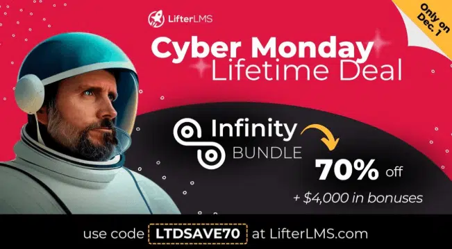 LifterLMS Cyber Monday Lifetime Deal Discount